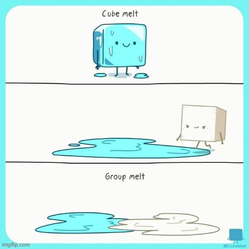 image tagged in cubes,ice cube,sugar,sugar cube,melting,group | made w/ Imgflip meme maker
