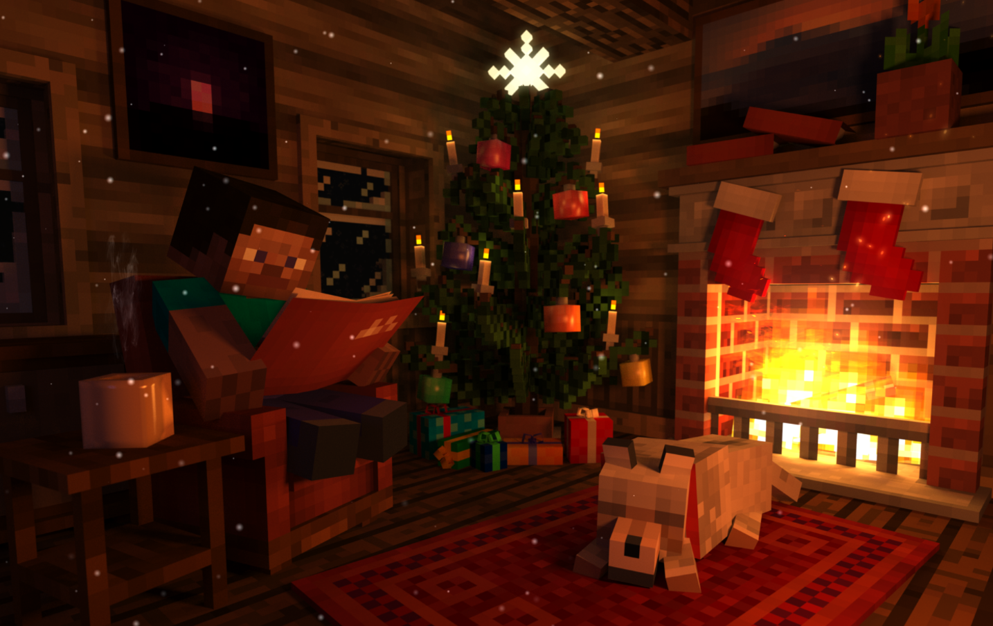Comfy Minecraft Steve Blank Meme Template