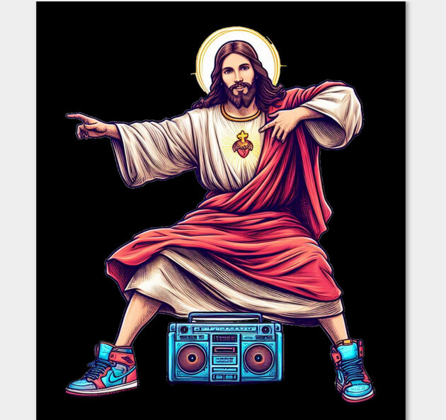 Hip Hop Jesus Blank Meme Template