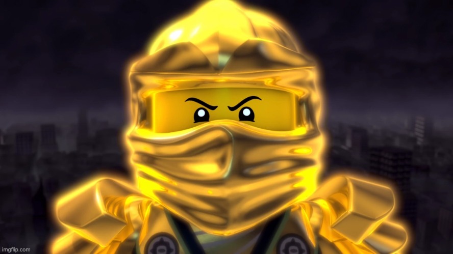 Golden ninja | image tagged in golden ninja | made w/ Imgflip meme maker