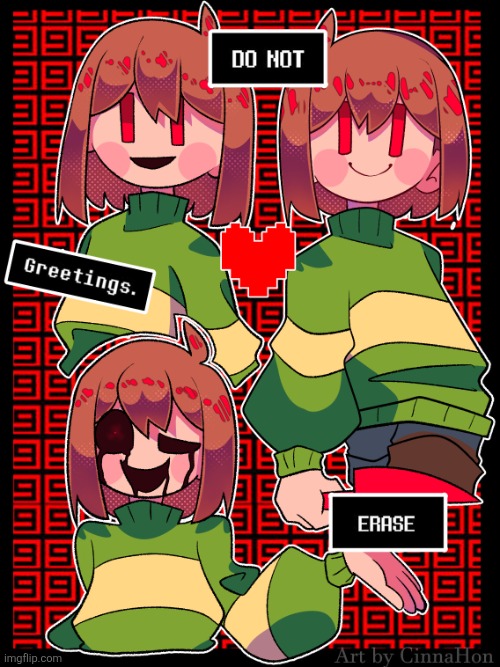 i made this a meme template (im new to undertale so i dont know much) | image tagged in chara | made w/ Imgflip meme maker