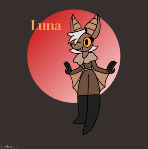 Enzo and Chino's daughter Luna! | image tagged in ocs,luna | made w/ Imgflip meme maker