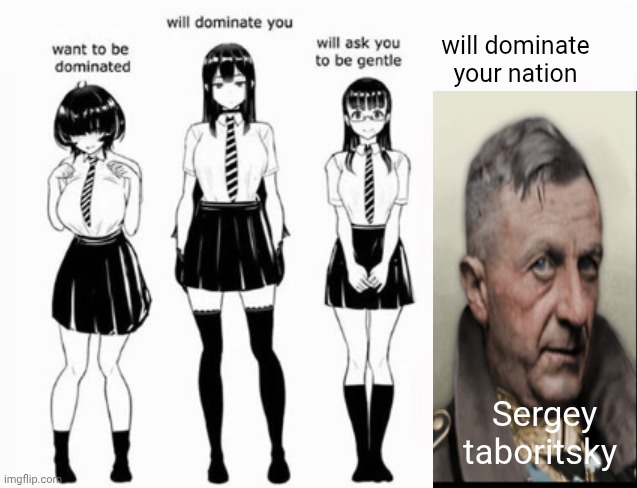 TNO and Hoi4 anti-anime memes! | will dominate your nation; Sergey taboritsky | image tagged in domination stats | made w/ Imgflip meme maker