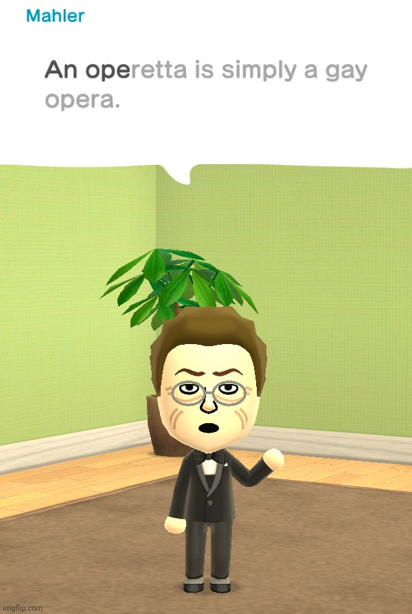 Mahler Mii (tysm odd) Blank Meme Template