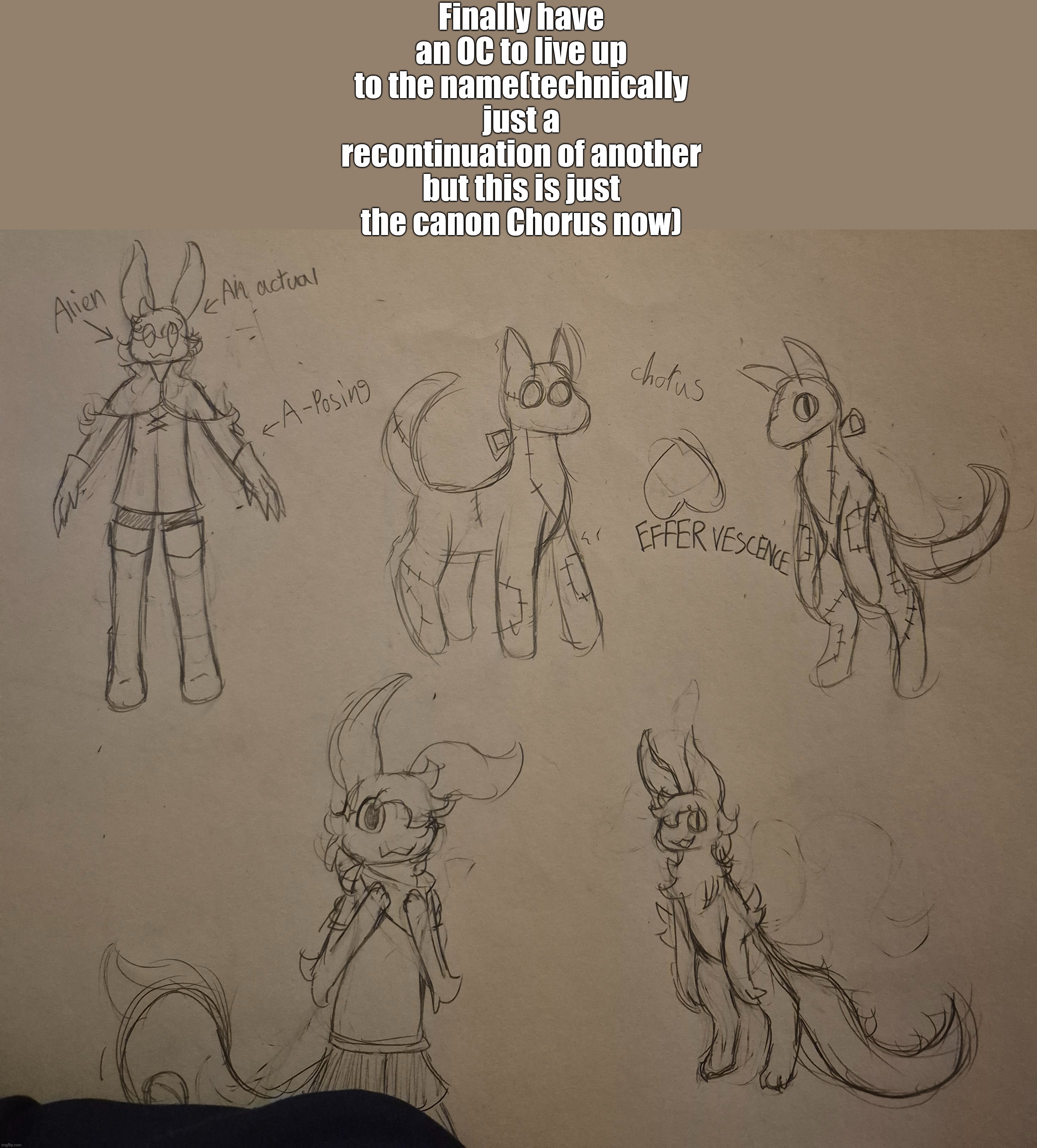 wouldn't it be funny if her trademark act was just called "rush A" or something | Finally have an OC to live up to the name(technically just a recontinuation of another but this is just the canon Chorus now) | image tagged in oc time,yippe | made w/ Imgflip meme maker