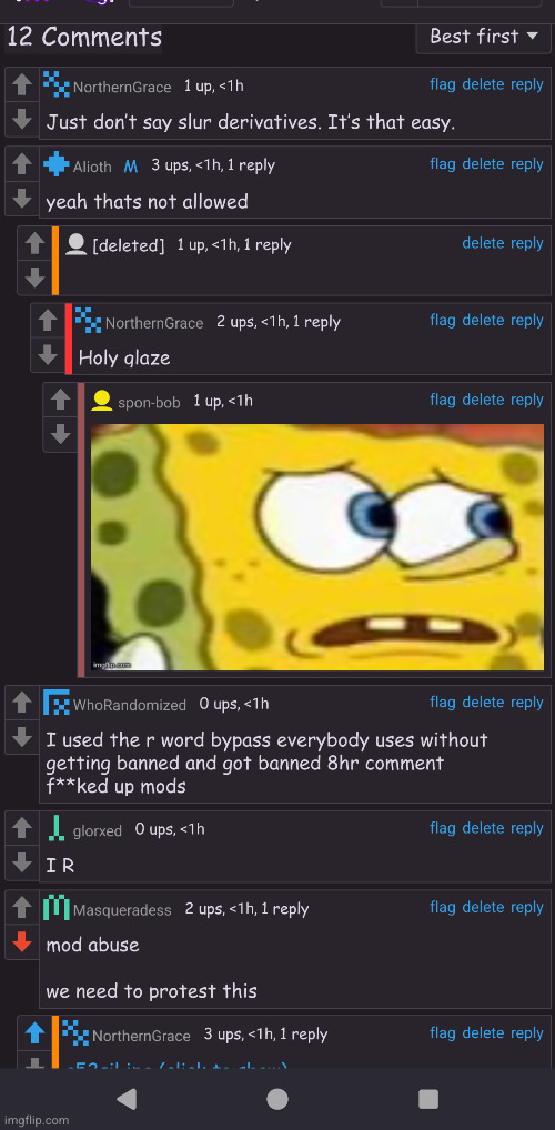 toady/masq/spon casually spam downvoting users for infoming others of the rules | made w/ Imgflip meme maker