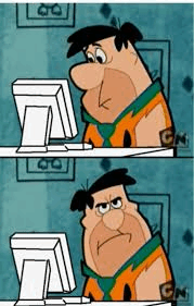 Fred Flintstone Computer Meme Blank Meme Template