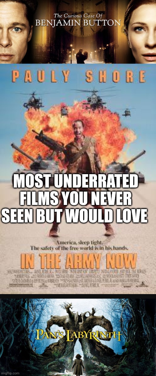 Readers highgest : Film night | MOST UNDERRATED FILMS YOU NEVER SEEN BUT WOULD LOVE | image tagged in film,movie,art | made w/ Imgflip meme maker