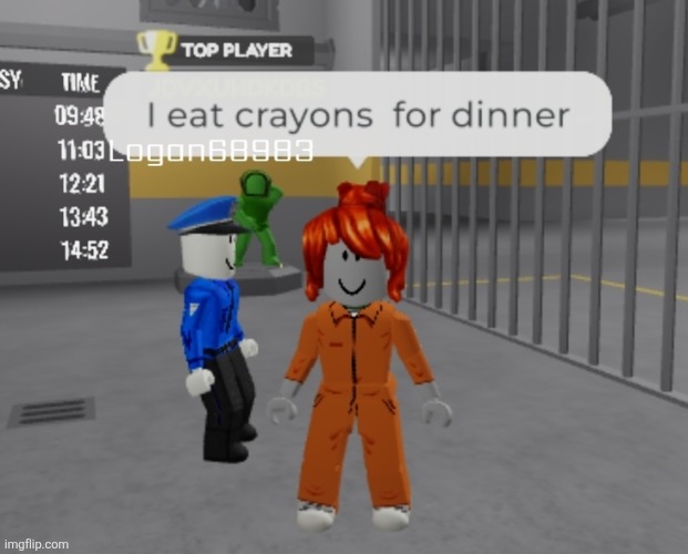Roblox lady eat crayon | image tagged in crayons | made w/ Imgflip meme maker