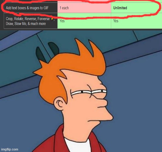 since nobody notice this, I was making a G.I.F. template when so after I was greeted by this... | image tagged in memes,futurama fry | made w/ Imgflip meme maker