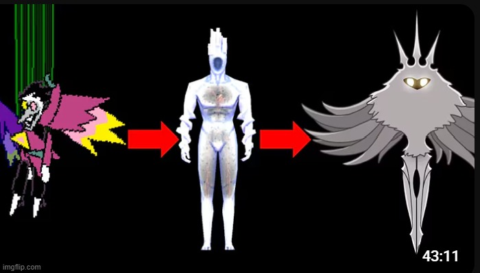 RADIANCE AND MINOS, LET US [[Thy End Is Now!]] THOSE [[Hollow Vessels.] | image tagged in minos prime,spamton,radiance | made w/ Imgflip meme maker