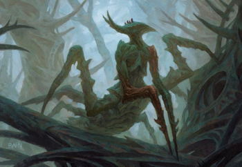 Lumberjack mantis in the foggy mires Blank Meme Template