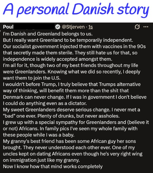 A personal Danish story | image tagged in personal | made w/ Imgflip meme maker