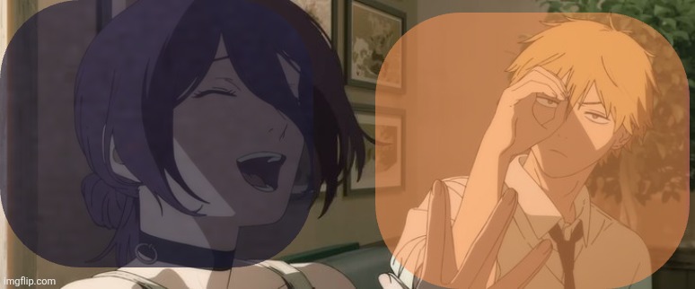 Denji shared announcement template Blank Meme Template