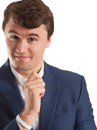 Charlie Kirk smiling Blank Meme Template