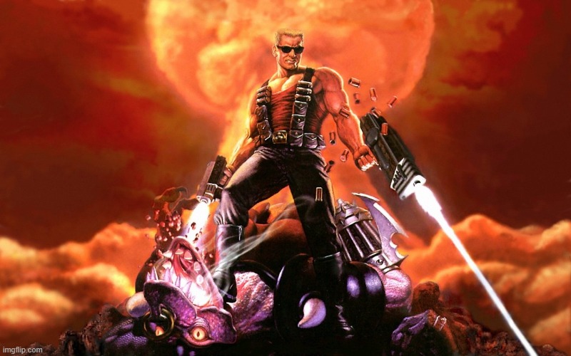 stop posting roblox women! | image tagged in duke nukem | made w/ Imgflip meme maker