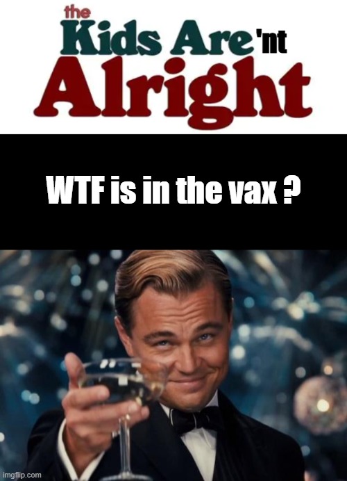 'nt; WTF is in the vax ? | image tagged in memes,leonardo dicaprio cheers | made w/ Imgflip meme maker