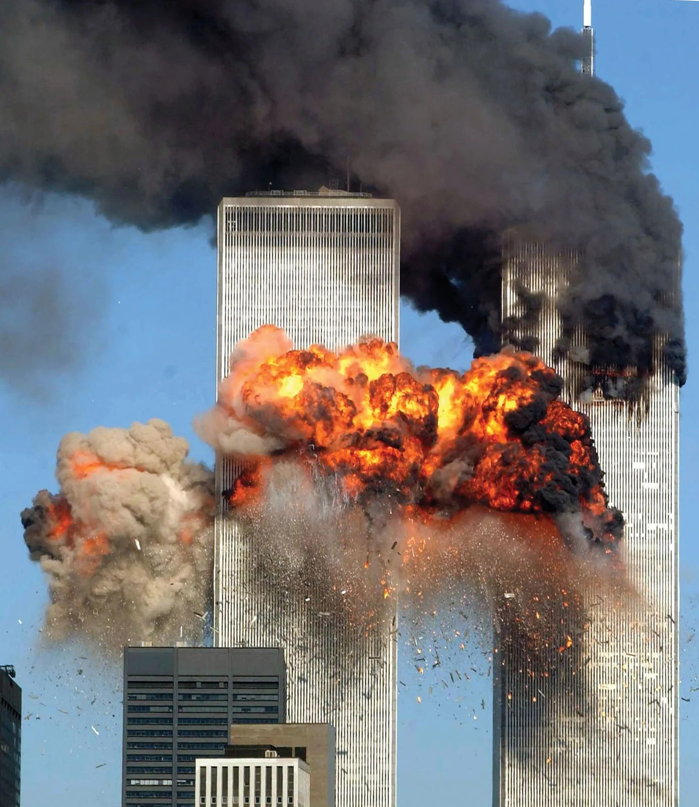 9/11 explosion Blank Meme Template