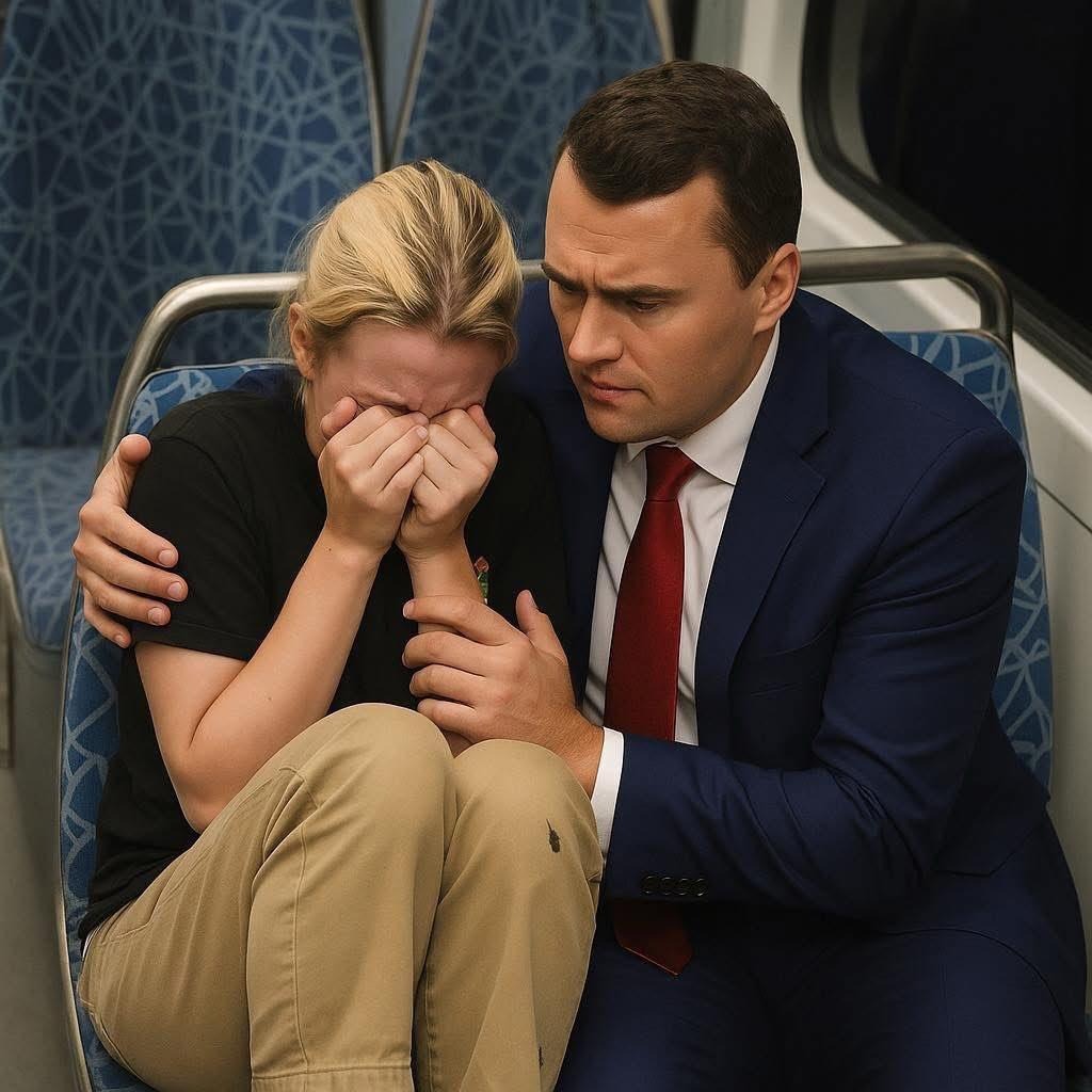 Charlie Kirk and Ukrainian refugee Blank Meme Template