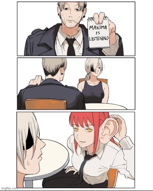 image tagged in memes,shitpost,chainsaw bear,anime,manga | made w/ Imgflip meme maker