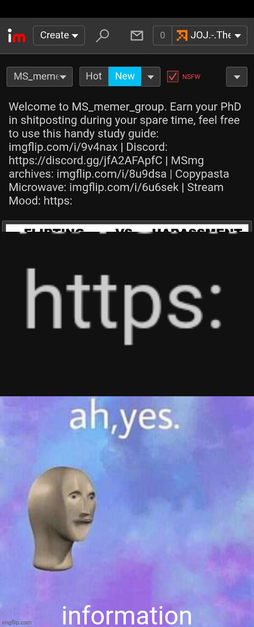 information | image tagged in ah yes | made w/ Imgflip meme maker