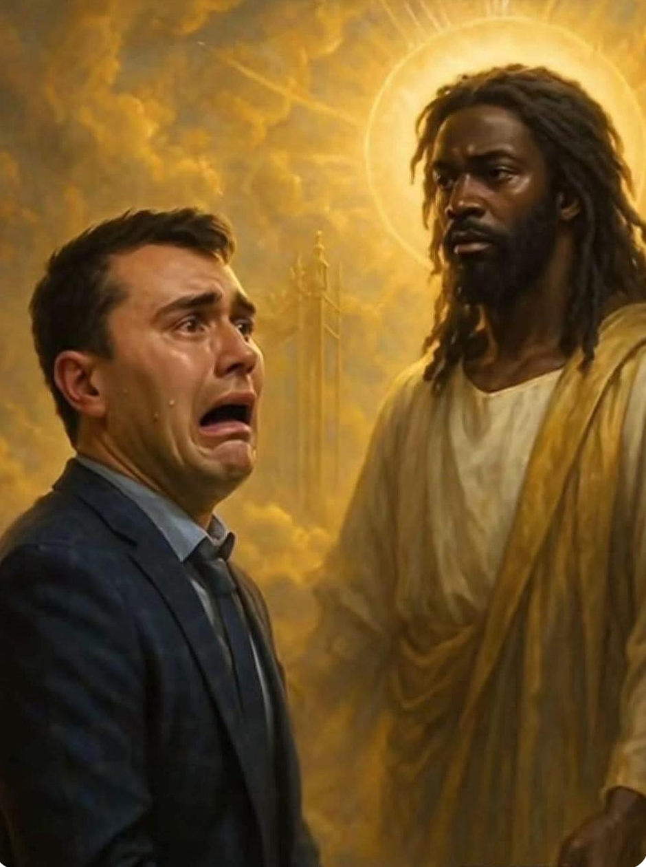 Charlie Kirk Black Jesus Blank Meme Template