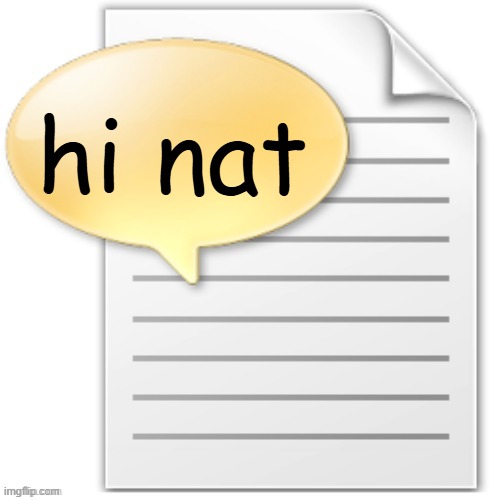 tgwesdfx | hi nat | image tagged in tgwesdfx | made w/ Imgflip meme maker