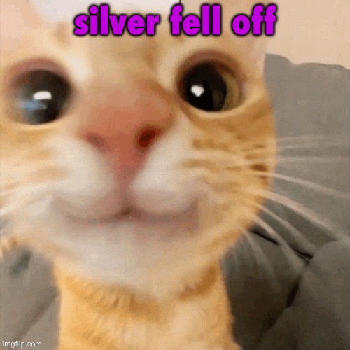him | silver fell off | image tagged in him | made w/ Imgflip meme maker