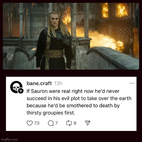 Daddy Sauron | image tagged in memes,sauron,rings of power | made w/ Imgflip meme maker