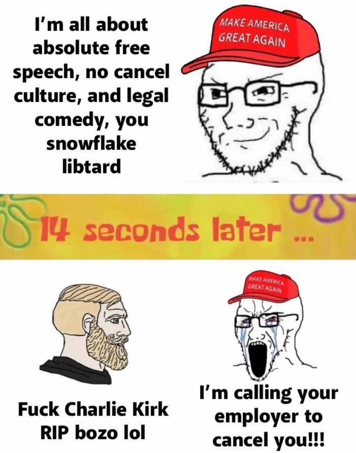 maga irony Blank Meme Template