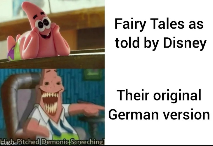 image tagged in disney,fairy tales,german,original | made w/ Imgflip meme maker