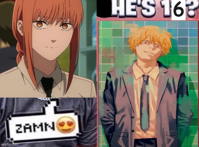 image tagged in chainsaw man | made w/ Imgflip meme maker