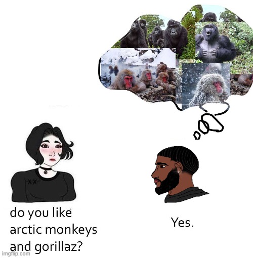 arctic monke | image tagged in rock music,funny,girls vs boys | made w/ Imgflip meme maker