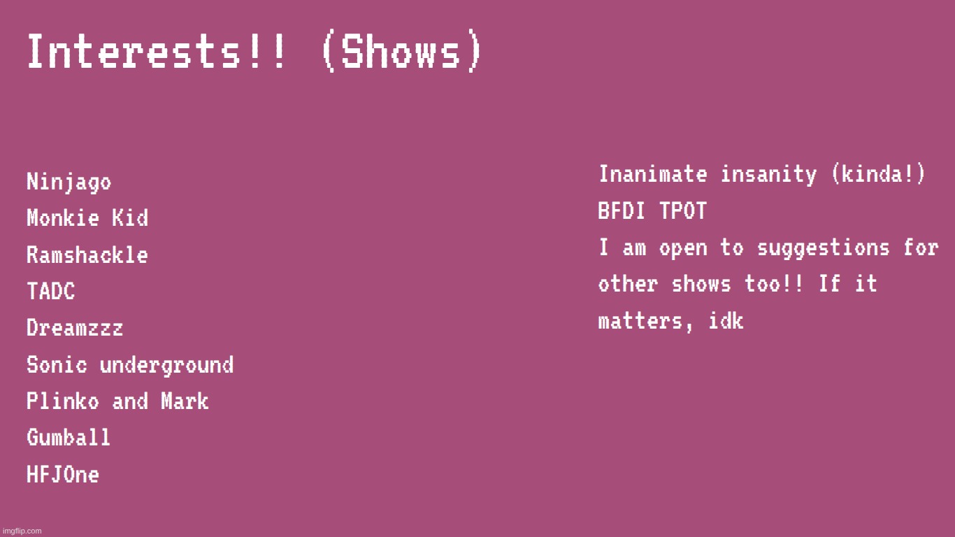 moving on, slide 5! probably gonna do an ask me anything when we get to the last one | made w/ Imgflip meme maker