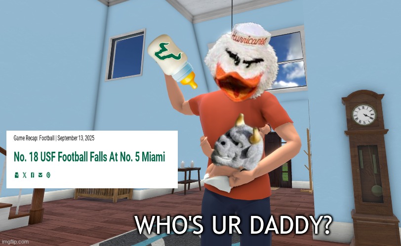 Carson Beck meme | WHO'S UR DADDY? | image tagged in memes,college,college football,georgia,miami | made w/ Imgflip meme maker