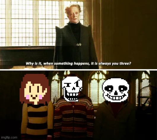 genocide fangame starter pack | image tagged in always you three | made w/ Imgflip meme maker