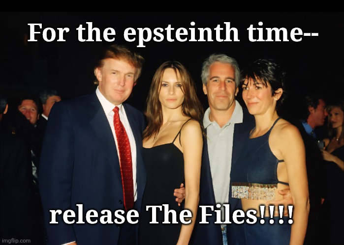 For The Epsteinth Time.... | For the epsteinth time--; release The Files!!!! | made w/ Imgflip meme maker