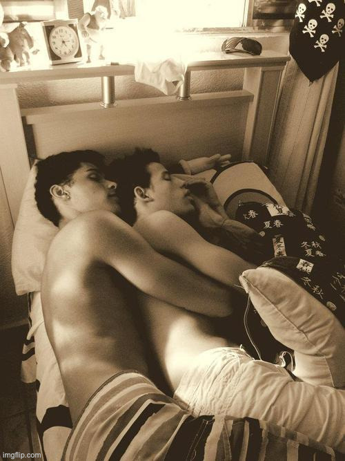 Gay Couple Cuddling | image tagged in gay couple cuddling | made w/ Imgflip meme maker
