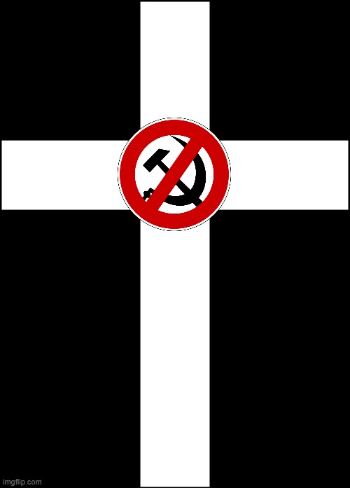 anti communist christian cross | image tagged in christian cross,communism,christianity | made w/ Imgflip meme maker