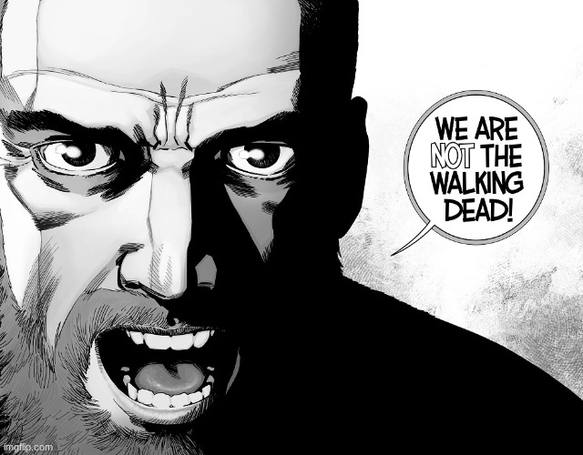 oh ok no more twd comic guys | made w/ Imgflip meme maker