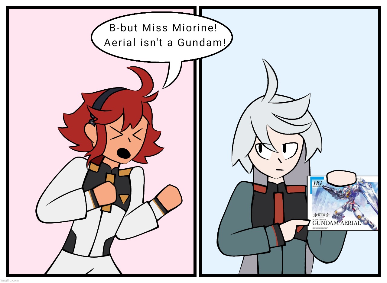 She's DEFINITELY not a Gundam | made w/ Imgflip meme maker