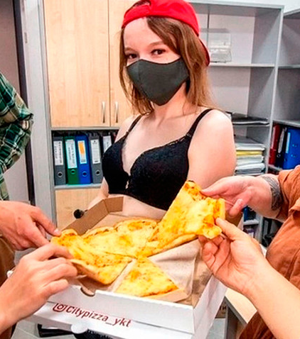 Russian Pizza Stripper Blank Meme Template