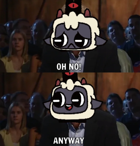 High Quality Cult of the lamb Blank Meme Template