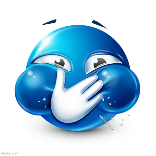 Hard laughing blue emoji | image tagged in hard laughing blue emoji | made w/ Imgflip meme maker
