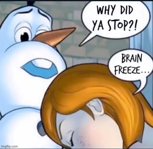Brain Freeze Blank Meme Template