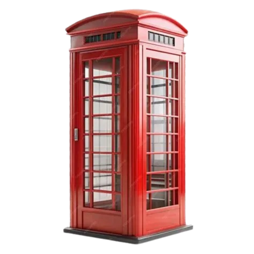 Red Phone Booth Blank Meme Template