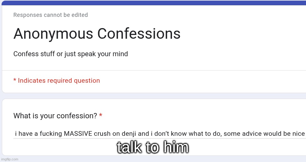 talk to him | made w/ Imgflip meme maker