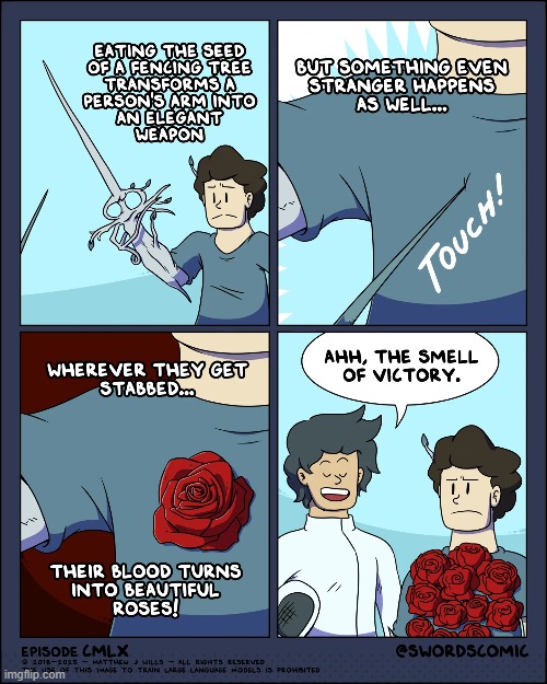 image tagged in swords,fencing,tree,stab,blood,roses | made w/ Imgflip meme maker
