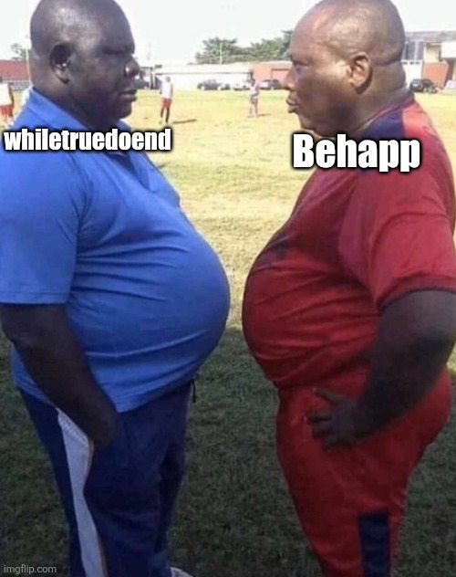 Which side are you on?? | whiletruedoend Behapp | image tagged in which side are you on | made w/ Imgflip meme maker