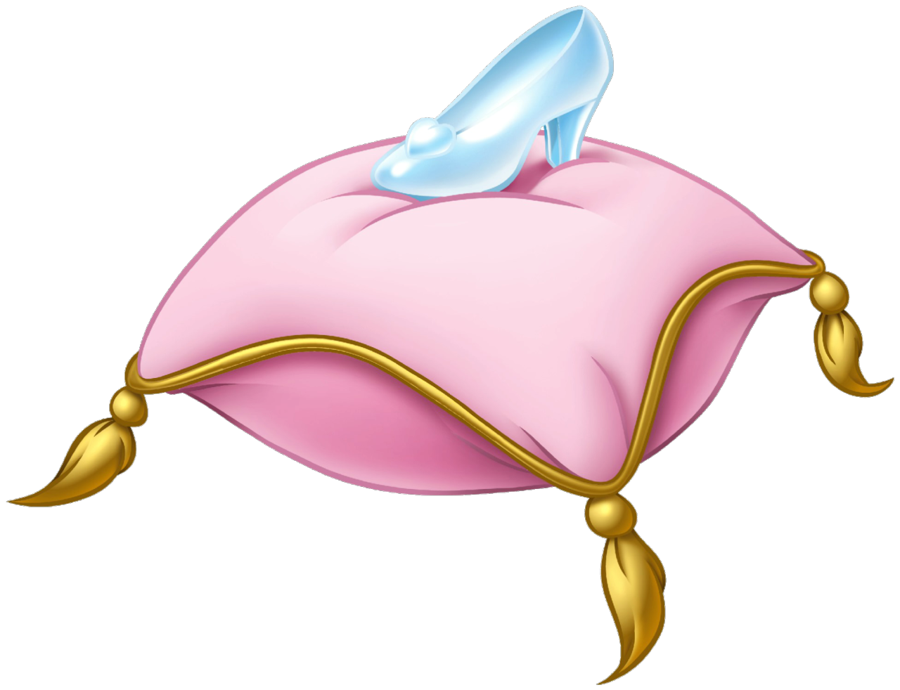 Glass Slipper on Top of a Pillow Blank Meme Template